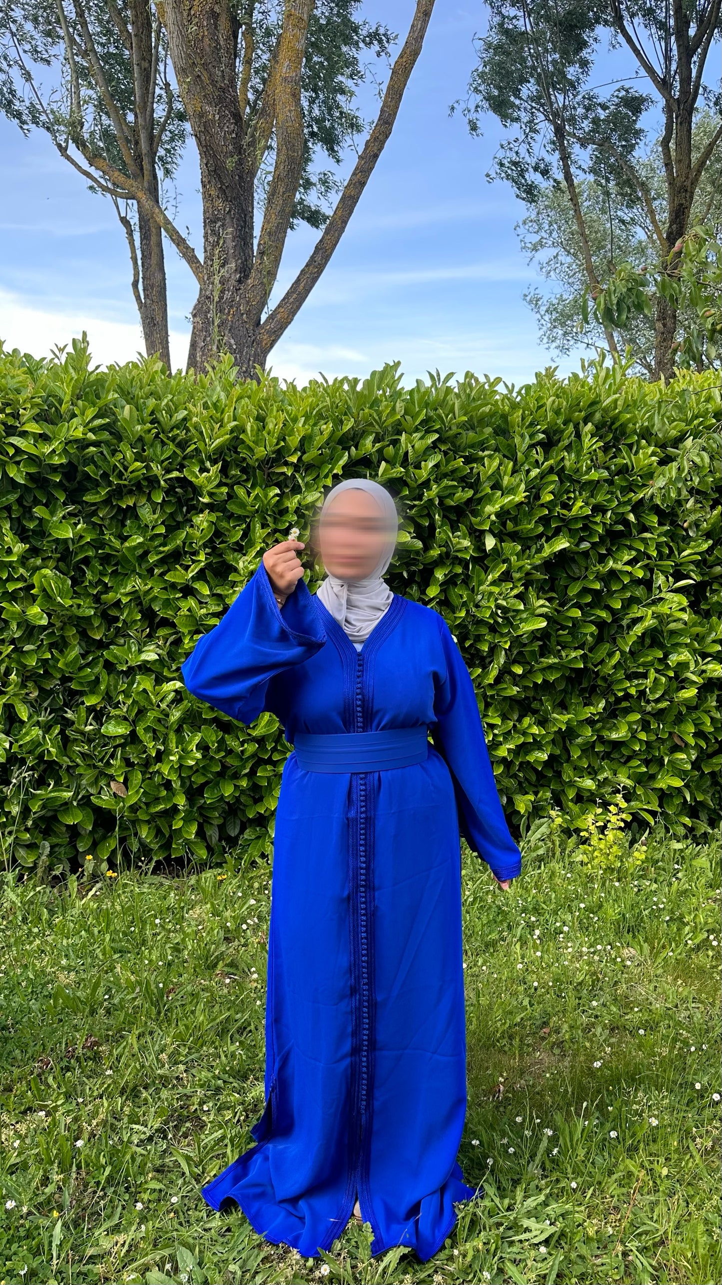 Caftan Isra bleu