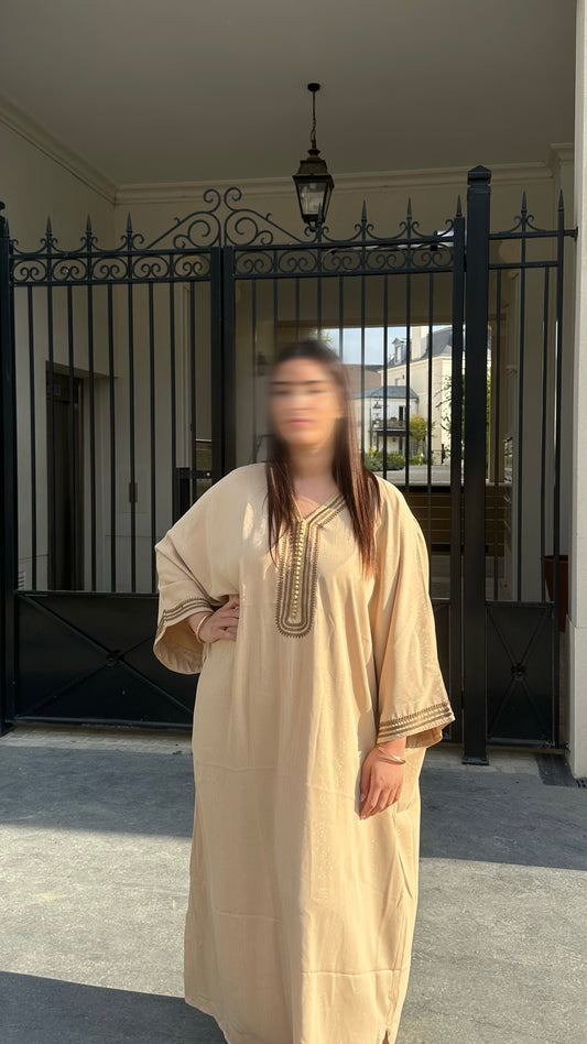 Qmis Inès beige (d'bana marron)