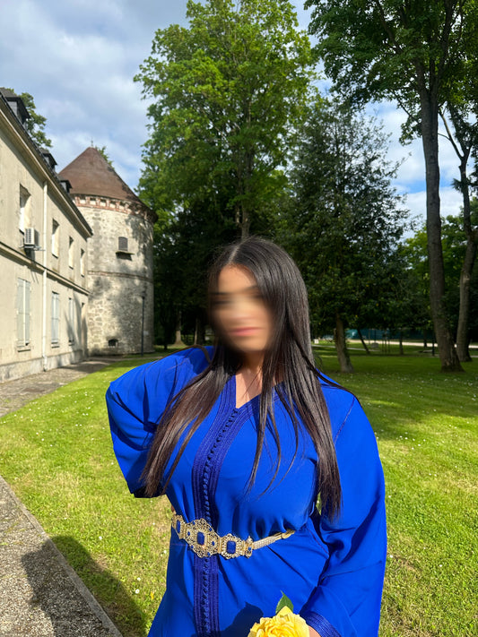Ceinture dorée (bleue)