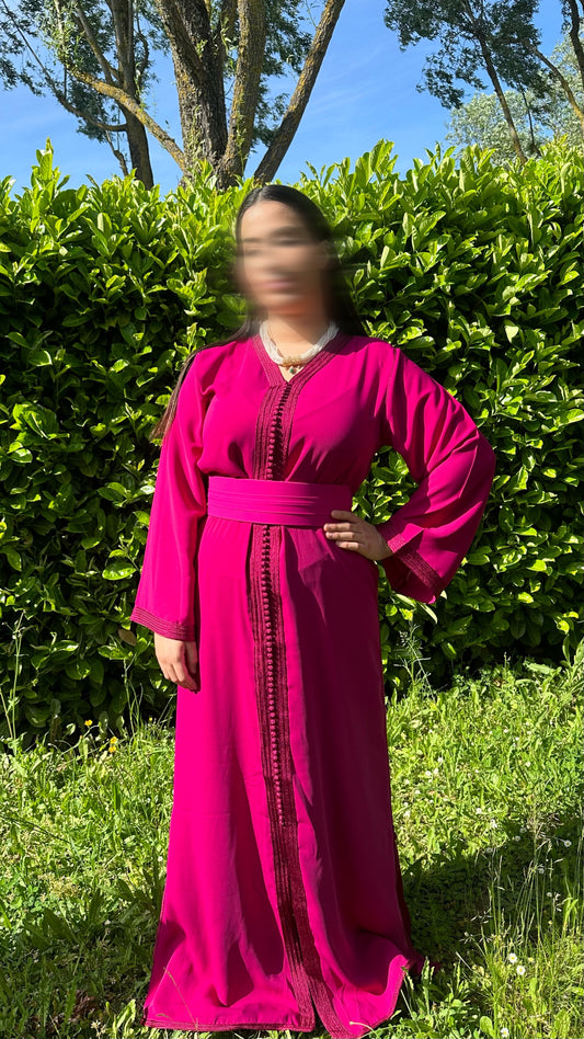 Caftan Isra rose