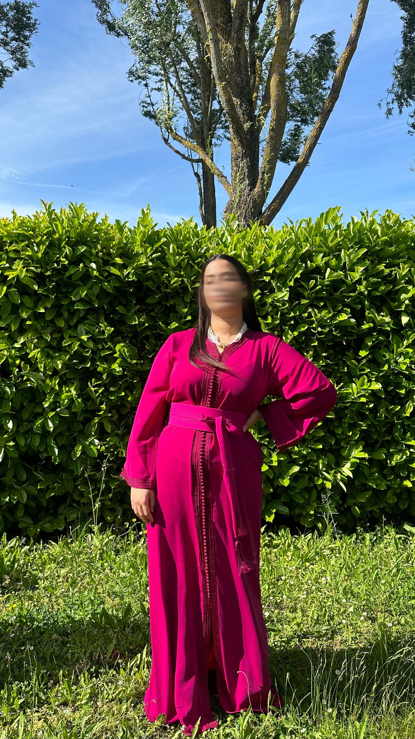 Caftan Isra rose