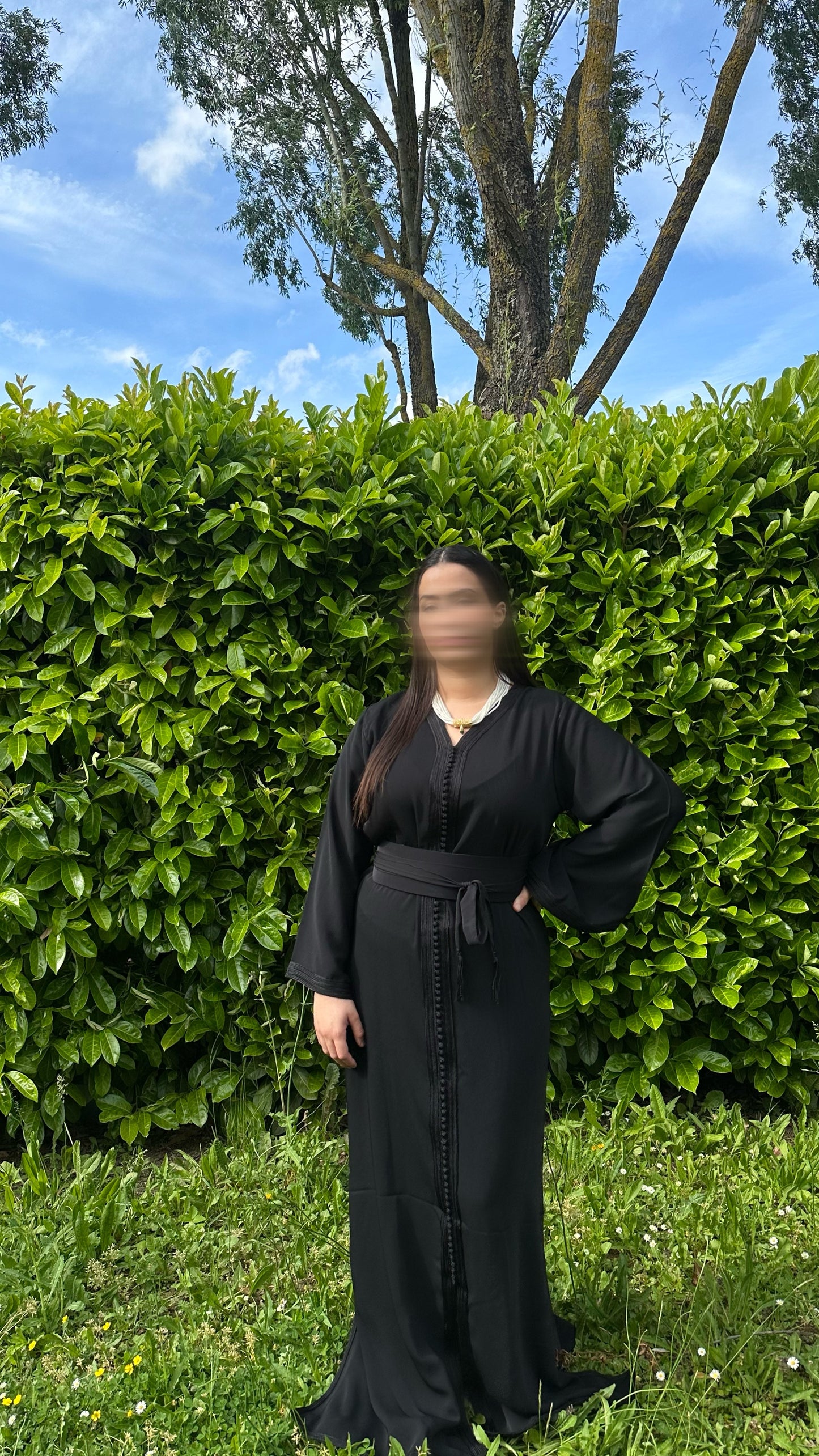 Caftan Isra noir