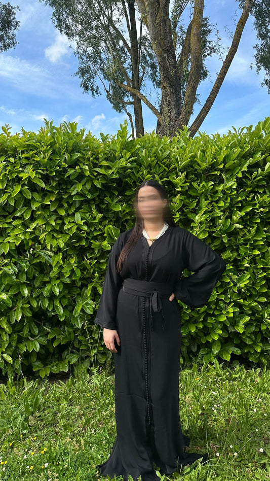 Caftan Isra noir